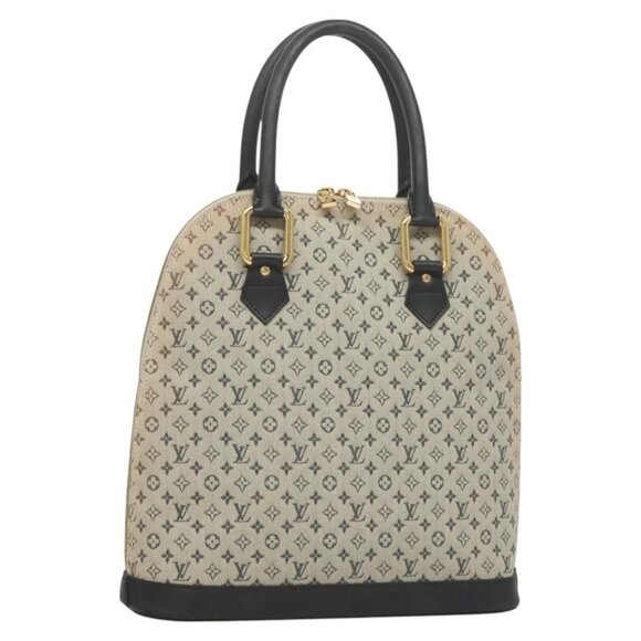 LOUIS VUITTON Monogram Mini Alma Haut Hand Bag Blue - Picture 10 of 16